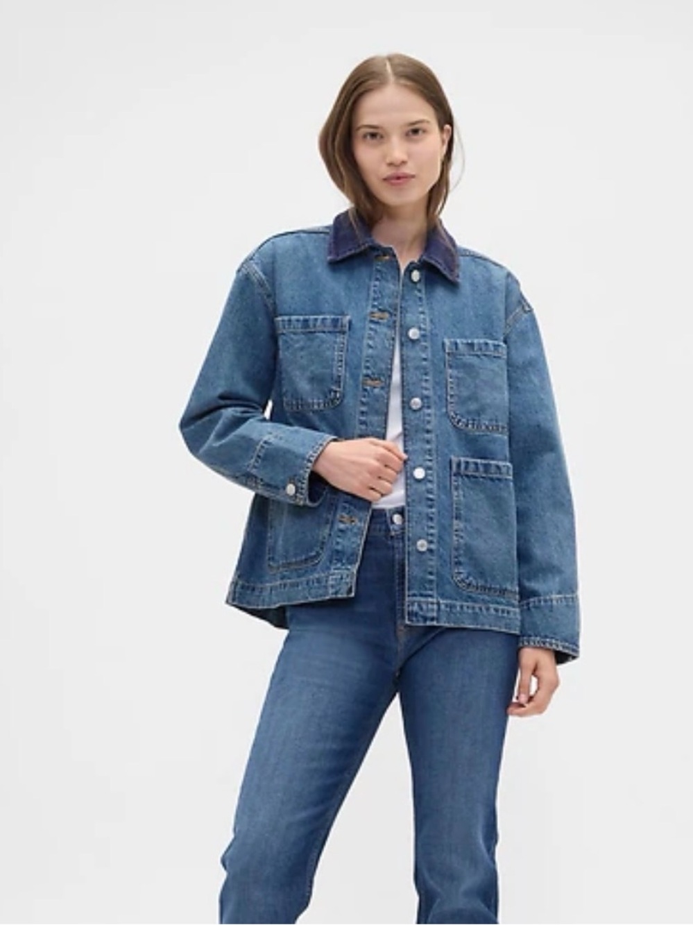 GAP Relaxed Denim Chore Jacket - Picture 4 of 8
